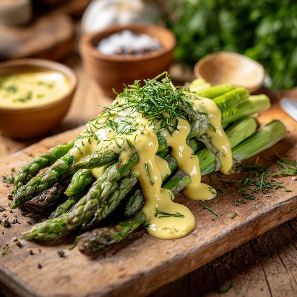 Grüner Spargel Mit Sauce Hollandaise Leicht