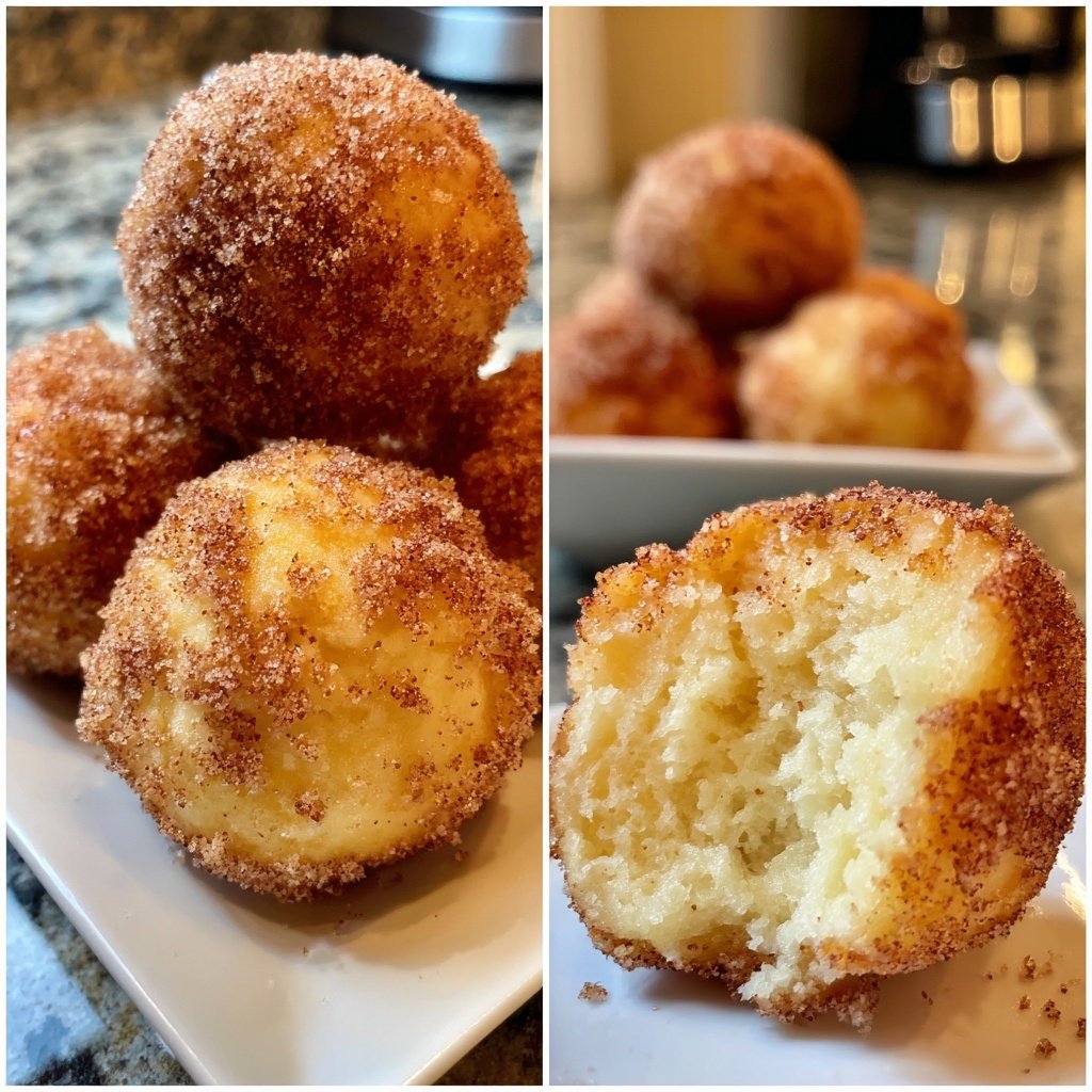 Quarkbällchen mit Zimt-Zucker