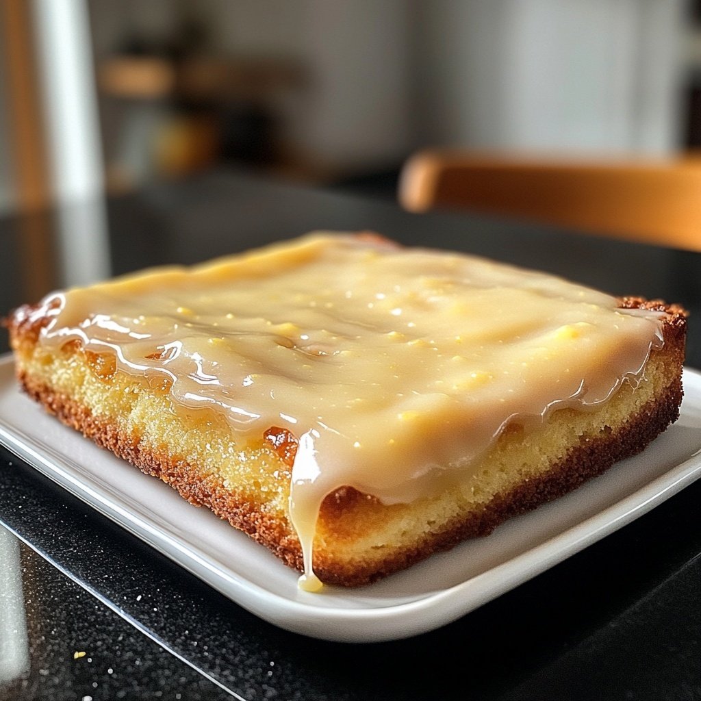 Zitronenkuchen vom Blech saftig