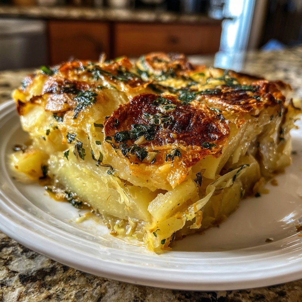 Kartoffelgratin mit Lauch