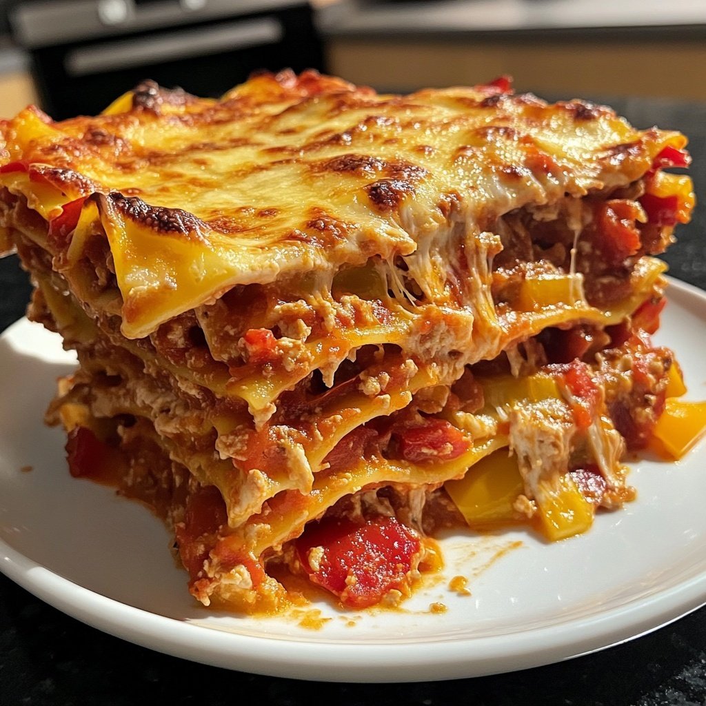 Lasagne mit Paprika