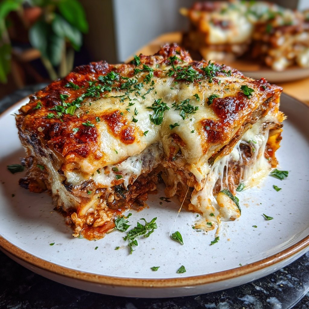 Lasagne mit Zucchini und Aubergine