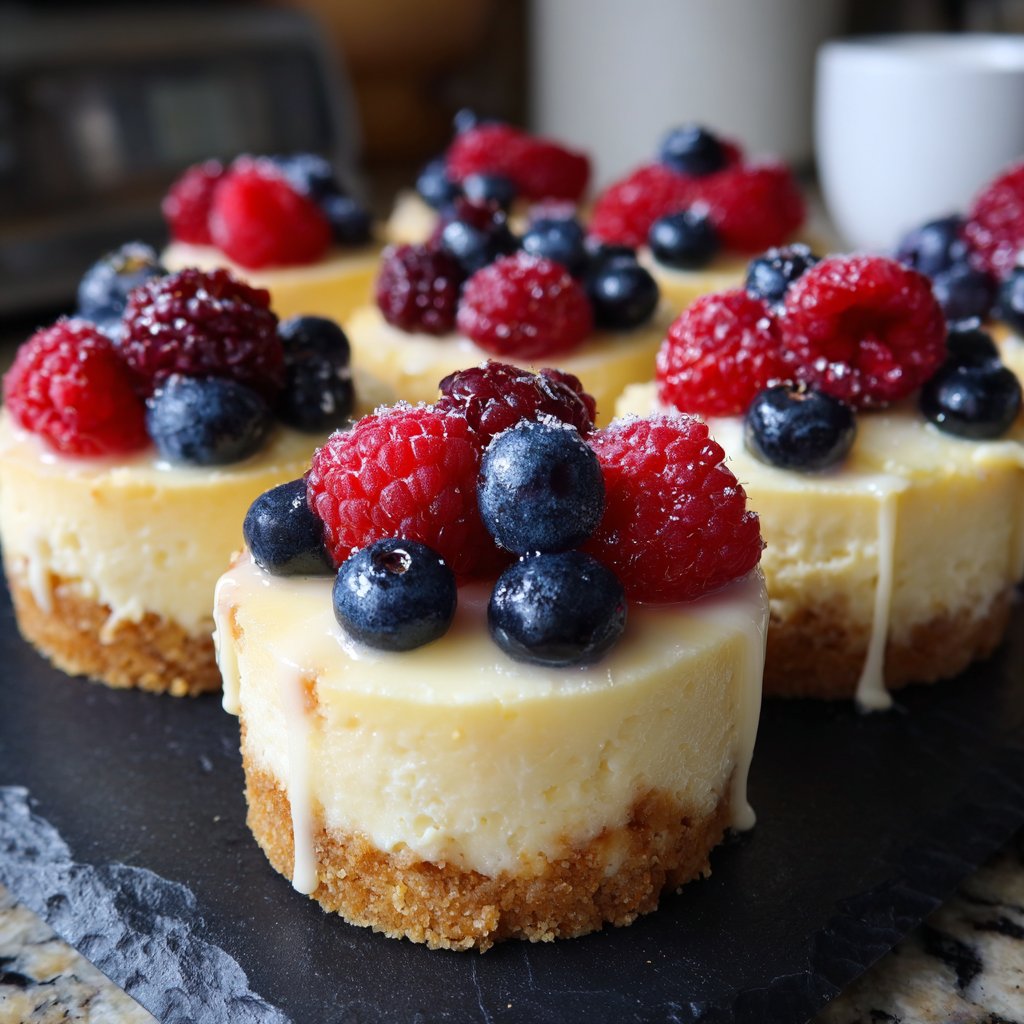 Mini-Cheesecakes mit Beeren