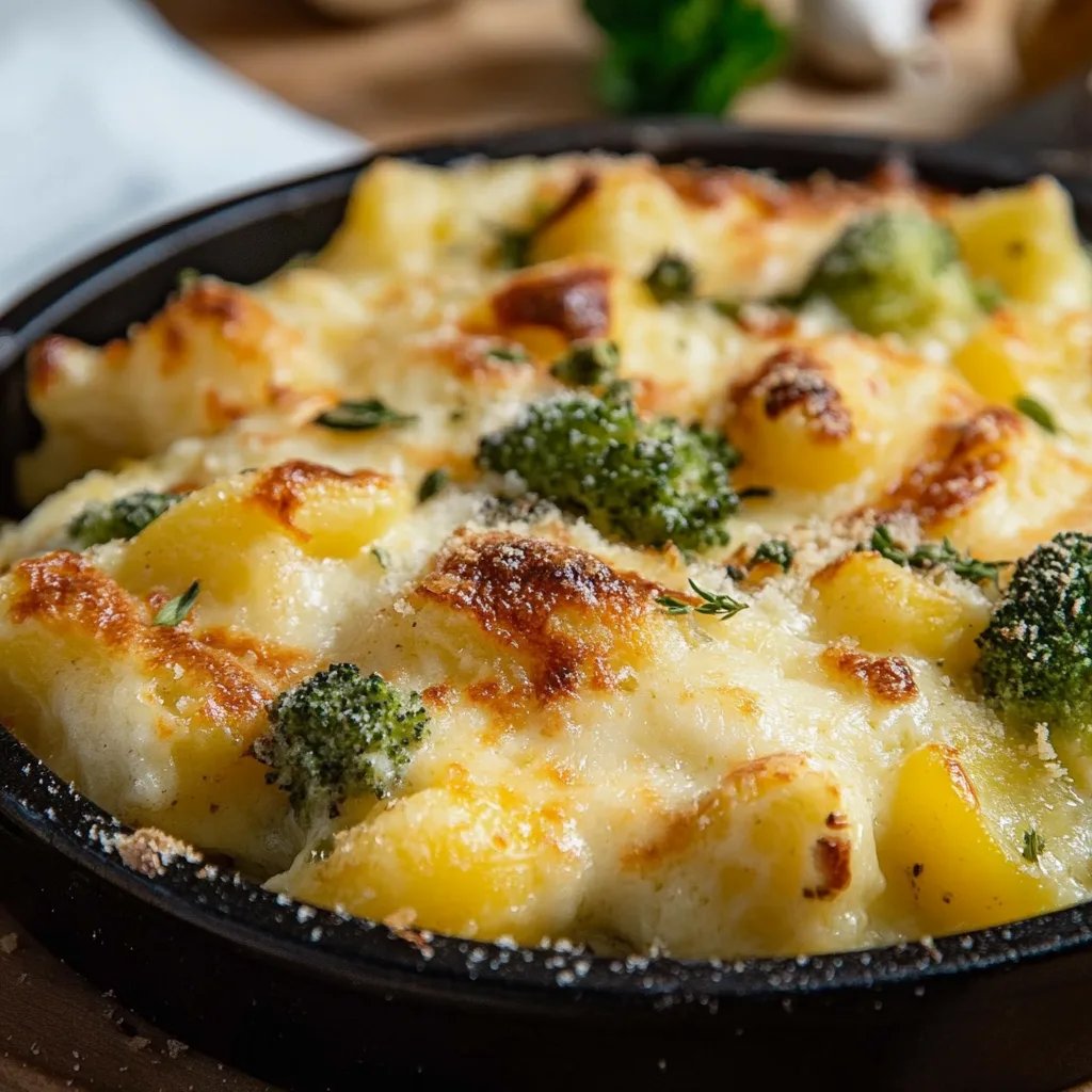 Kartoffelgratin mit Romanesco
