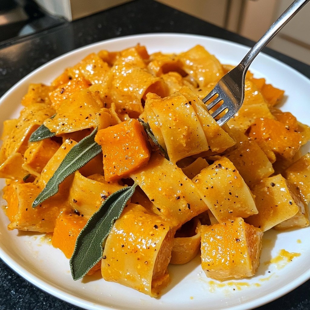 Pasta mit Kürbis und Salbei