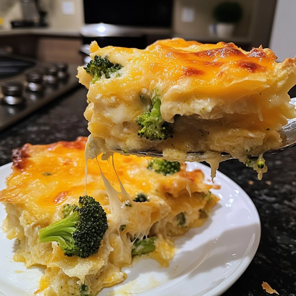 Kartoffelauflauf mit Brokkoli