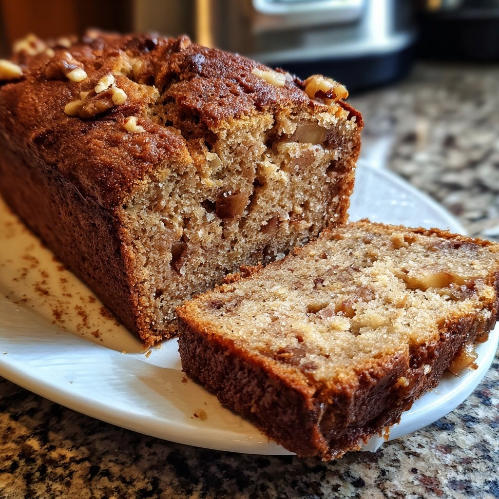 Bananenbrot mit Zimt und Apfel
